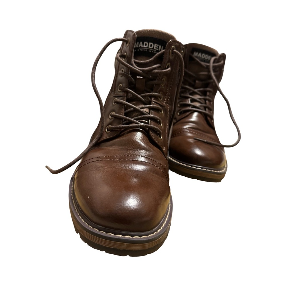 Steve Madden Rich Brown Leather Boots